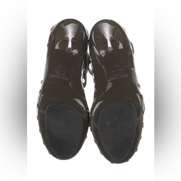 Jimmy Choo Green Leather Sandals - Picture 5 of 5